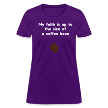 Load image into Gallery viewer, Coffee Bean Faith - Women's - purple
