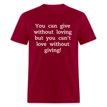 Load image into Gallery viewer, Love to Give - Men's - dark red