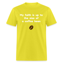 Load image into Gallery viewer, Coffee Bean Faith - Men's - yellow