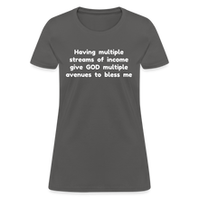 Load image into Gallery viewer, Multiple Streams of Blessings - Women's - charcoal