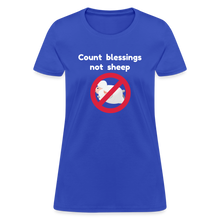 Load image into Gallery viewer, Count Blessings - Women's - royal blue