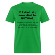 Load image into Gallery viewer, Sense of Humor - Men's (See disclaimer) - bright green