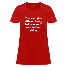Load image into Gallery viewer, Love to Give - Women&#39;s - red
