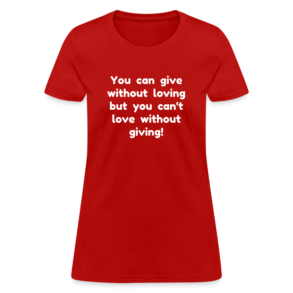 Love to Give - Women's - red