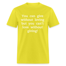 Load image into Gallery viewer, Love to Give - Men&#39;s - yellow
