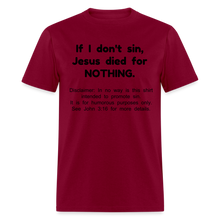 Load image into Gallery viewer, Sense of Humor - Men&#39;s (See disclaimer) - burgundy
