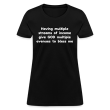 Load image into Gallery viewer, Multiple Streams of Blessings - Women&#39;s - black
