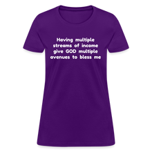 Load image into Gallery viewer, Multiple Streams of Blessings - Women&#39;s - purple
