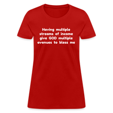 Load image into Gallery viewer, Multiple Streams of Blessings - Women&#39;s - red
