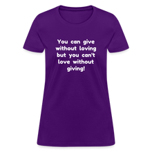 Load image into Gallery viewer, Love to Give - Women&#39;s - purple
