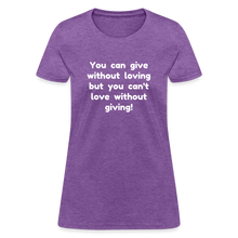 Load image into Gallery viewer, Love to Give - Women&#39;s - purple heather
