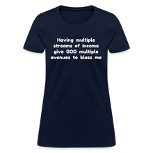 Load image into Gallery viewer, Multiple Streams of Blessings - Women&#39;s - navy
