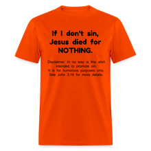 Load image into Gallery viewer, Sense of Humor - Men&#39;s (See disclaimer) - orange
