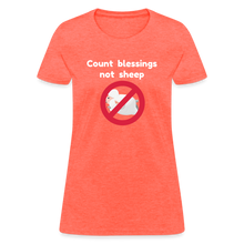 Load image into Gallery viewer, Count Blessings - Women&#39;s - heather coral
