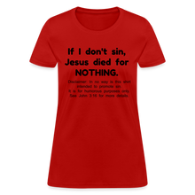 Load image into Gallery viewer, Sense of Humor - Women&#39;s (See disclaimer) - red
